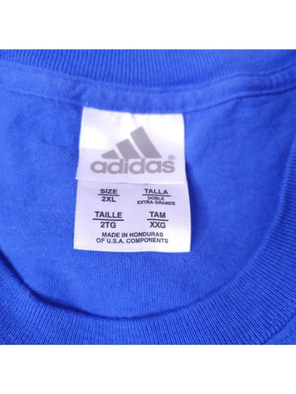 Adidas UCLA Recreation Blue Long Sleeve Shirt 2XL Cotton Casual Crewneck